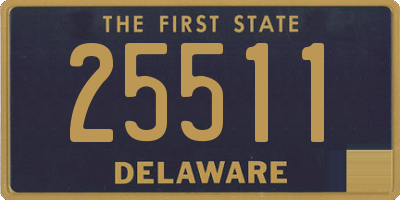 DE license plate 25511