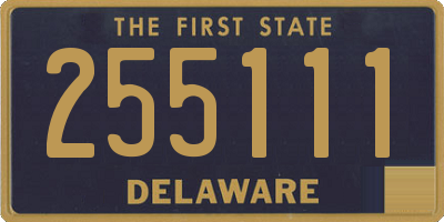 DE license plate 255111