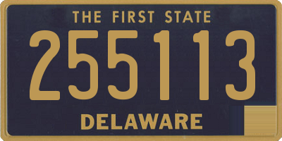 DE license plate 255113