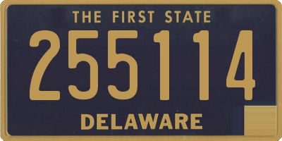 DE license plate 255114