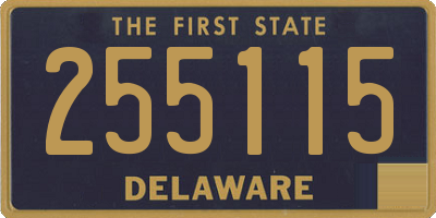 DE license plate 255115