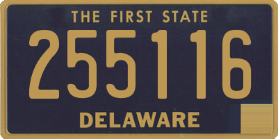 DE license plate 255116