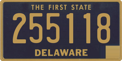 DE license plate 255118