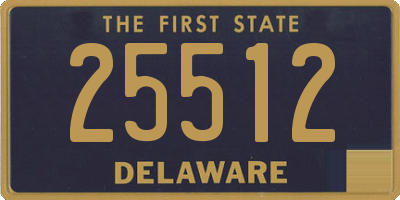 DE license plate 25512