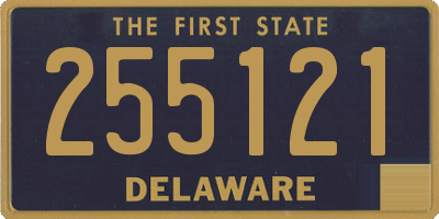 DE license plate 255121