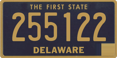 DE license plate 255122