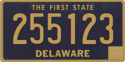 DE license plate 255123