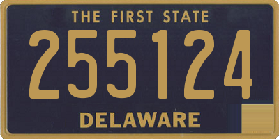 DE license plate 255124