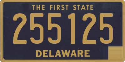 DE license plate 255125