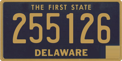 DE license plate 255126