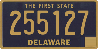 DE license plate 255127
