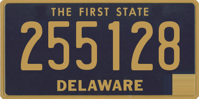 DE license plate 255128