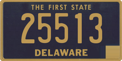 DE license plate 25513