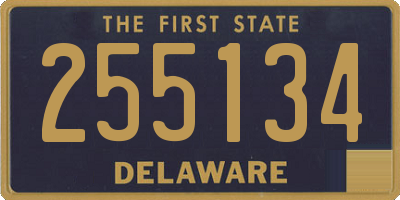 DE license plate 255134