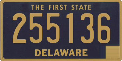 DE license plate 255136
