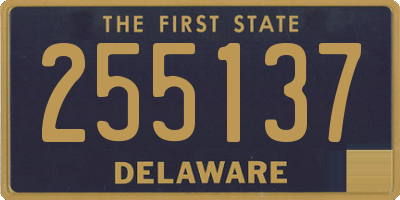 DE license plate 255137