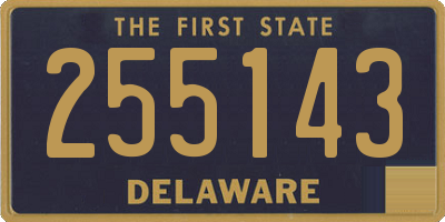 DE license plate 255143