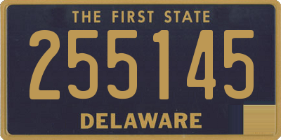 DE license plate 255145