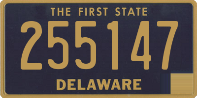 DE license plate 255147