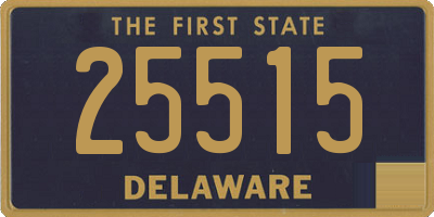 DE license plate 25515