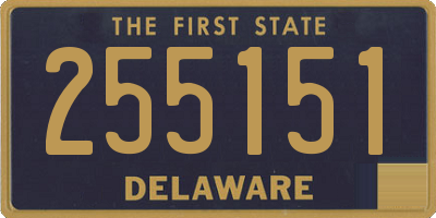 DE license plate 255151