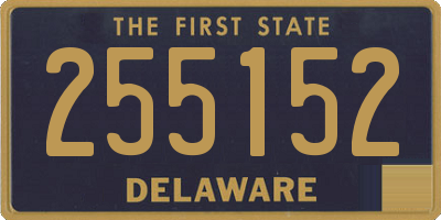 DE license plate 255152