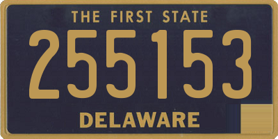 DE license plate 255153