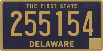 DE license plate 255154