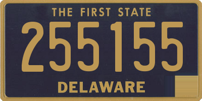 DE license plate 255155