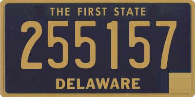 DE license plate 255157