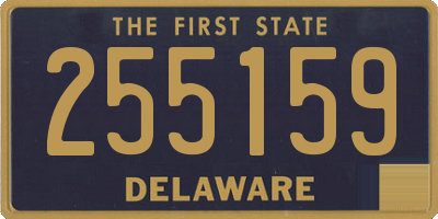 DE license plate 255159