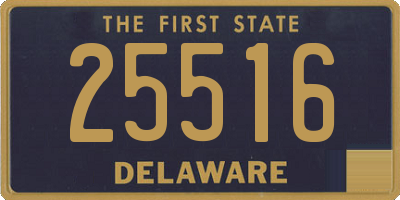 DE license plate 25516