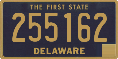 DE license plate 255162