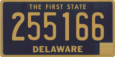 DE license plate 255166