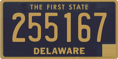 DE license plate 255167