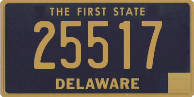 DE license plate 25517