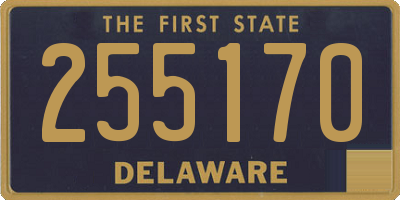 DE license plate 255170