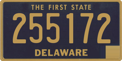 DE license plate 255172