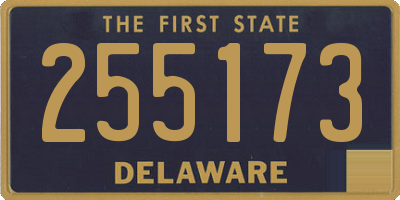 DE license plate 255173