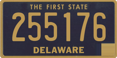DE license plate 255176