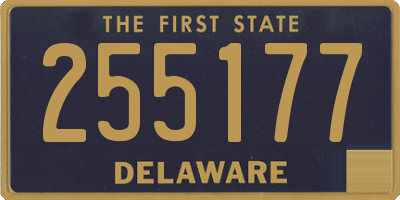 DE license plate 255177