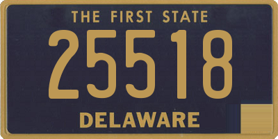 DE license plate 25518
