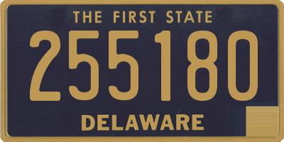 DE license plate 255180