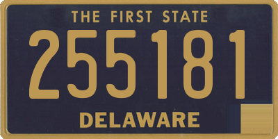 DE license plate 255181