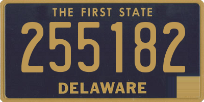 DE license plate 255182