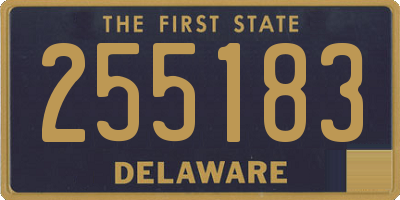 DE license plate 255183