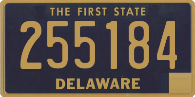 DE license plate 255184