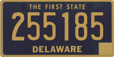 DE license plate 255185
