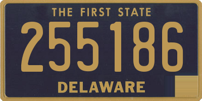 DE license plate 255186