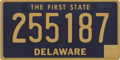 DE license plate 255187